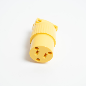 Toma Corriente Hembra U38 2S S/Tierra Vinil 15A Amarillo