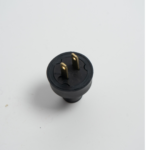 Enchufe De Goma Sencillo 311D -2P S/Tierra Negro