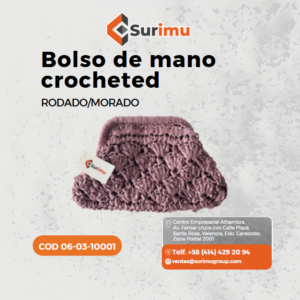 Bolso De Mano-Crocheted-Rosado