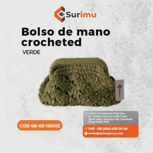 Bolso De Mano-Crocheted-Verde