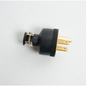 Enchufe U35 3P Cubierto De Goma C/Abrazadera C/Tierra 125V-15A Amarillo Negro