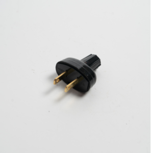 Enchufe De Goma 318A Pequeño 2 Posiciones Negro