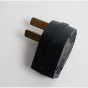 Enchufe De Goma Angular Trifasico 220V Negro