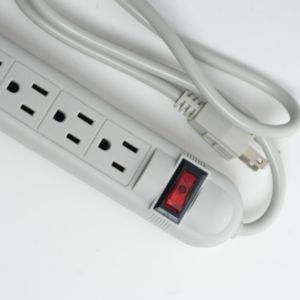 Regleta Sencilla 6 Tomas C/Tierra Swith On/Off Gris