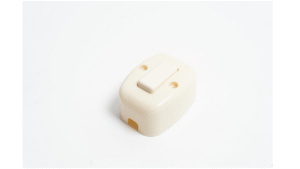 Interruptor Sencillo Superficial Tipo Morrocoy Plastico Blanco