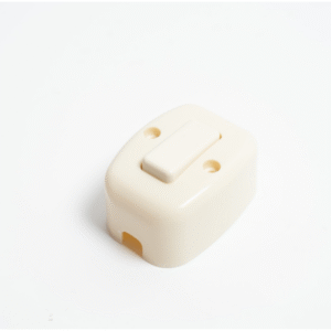 Interruptor Sencillo Superficial Tipo Morrocoy Plastico Blanco