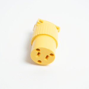 Toma Corriente Hembra U38 2S S/Tierra Vinil 15A Amarillo