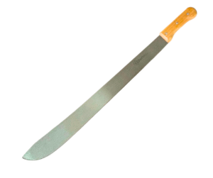 Machete lineal DE 22" PULGADAS GROSOR DE HOJA 1.6 MM CON MANGO DE MADERA