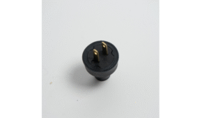 Enchufe De Goma Sencillo 311D -2P S/Tierra Negro