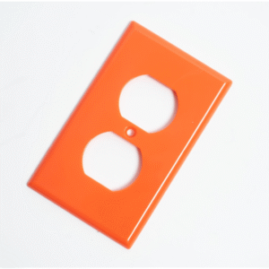 Tapa Para Toma Doble Plastica 270 Naranja