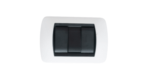Interruptor Doble P/Empotrar Serie Bv 6A/250V 10A/125V Blanco/Negro