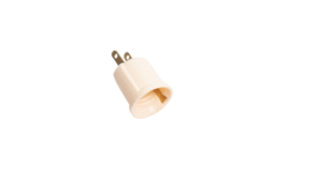 Socate Plastico C/Enchufe (Probador) Rosca E-27 Marfil