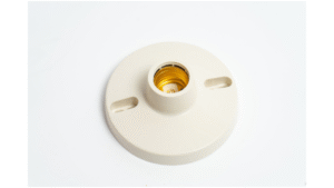 Socate Plafon 4-1/2" Plastico Rosca E27 Contactor De Conecciones De Cobre 15W