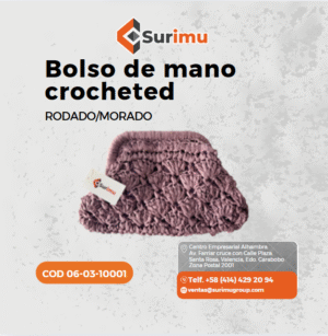 Bolso De Mano-Crocheted-Rosado