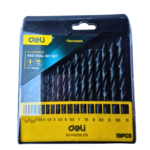 Set De Brocas De Acero Hss 1/1.5/2/2.5/3/3.5/ Mm (1-10Mm) 19 Pcs