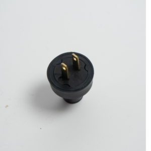 Enchufe De Goma Sencillo 311D -2P S/Tierra Negro