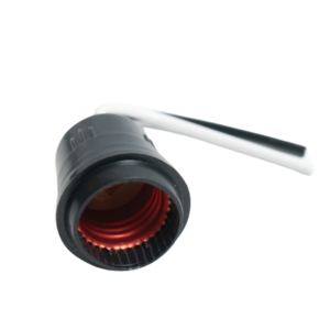 Socate De Goma (Pvc) Sencillo Rosca E27 250V-660W Con 12.5Cm Cable Cca Negro