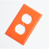 Tapa Para Toma Doble Plastica 270 Naranja
