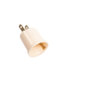 Socate Plastico C/Enchufe (Probador) Rosca E-27 Marfil
